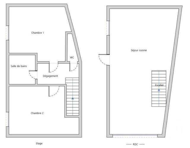 Appartement F3 &agrave; louer - 3 pi&egrave;ces - 68,83 m2 - Lure - 70 - FRANCHE-COMTE