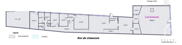 Commerce &agrave; louer - 249 m2 - 70 - FRANCHE-COMTE