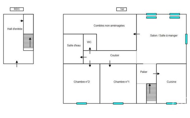 Appartement F3 à louer - 3 pièces - 92,92 m2 - St Sauveur - 70 - FRANCHE-COMTE