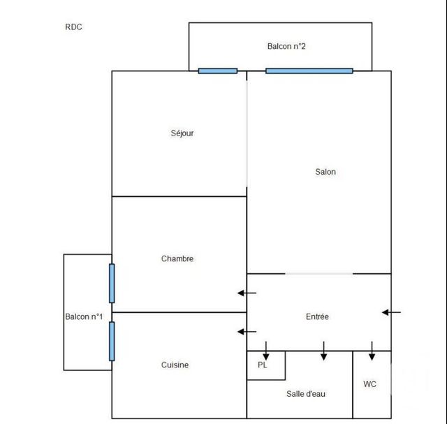 Appartement F2 &agrave; louer - 2 pi&egrave;ces - 64,91 m2 - Lure - 70 - FRANCHE-COMTE
