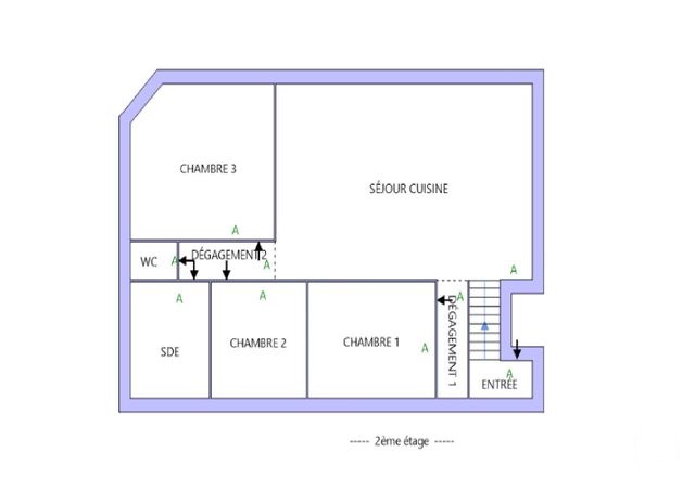 Appartement &agrave; louer - 4 pi&egrave;ces - 76 m2 - Ronchamp - 70 - FRANCHE-COMTE