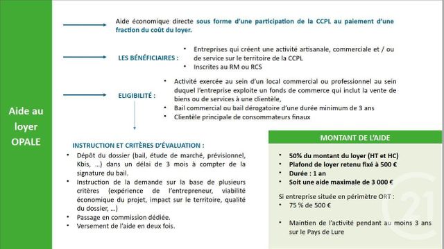 Appartement Local &agrave; louer - 4 pi&egrave;ces - 110,12 m2 - Lure - 70 - FRANCHE-COMTE