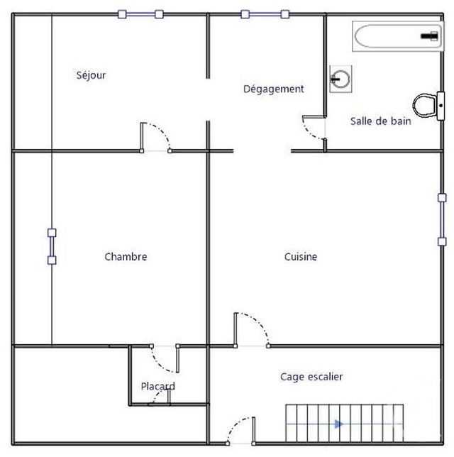 Appartement F2 &agrave; louer - 2 pi&egrave;ces - 43,41 m2 - Essert - 90 - FRANCHE-COMTE