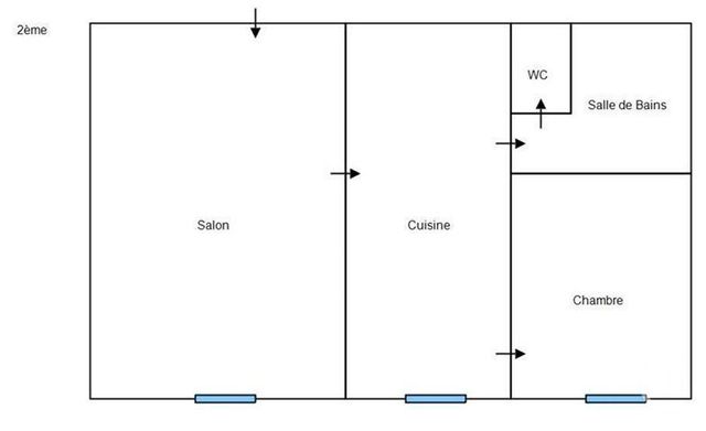 Appartement F2 à louer - 2 pièces - 50,24 m2 - Vesoul - 70 - FRANCHE-COMTE