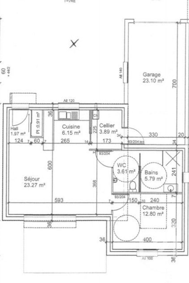 Maison &agrave; louer - 2 pi&egrave;ces - 54 m2 - Amance - 70 - FRANCHE-COMTE